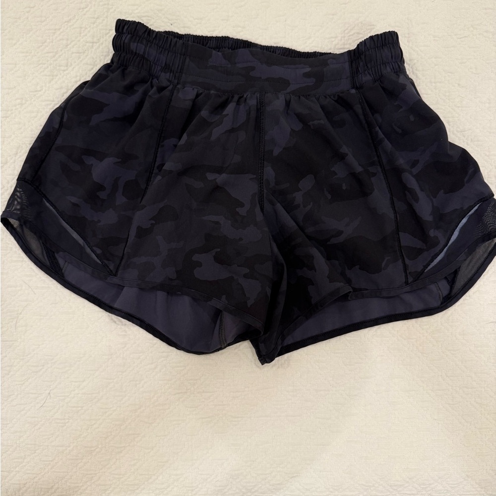 lululemon athletica Black Camo Athletic Shorts
